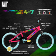 LiT UFO 16" Hot Pink Bicycle
