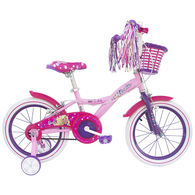 Barbie bike with training wheels deals
