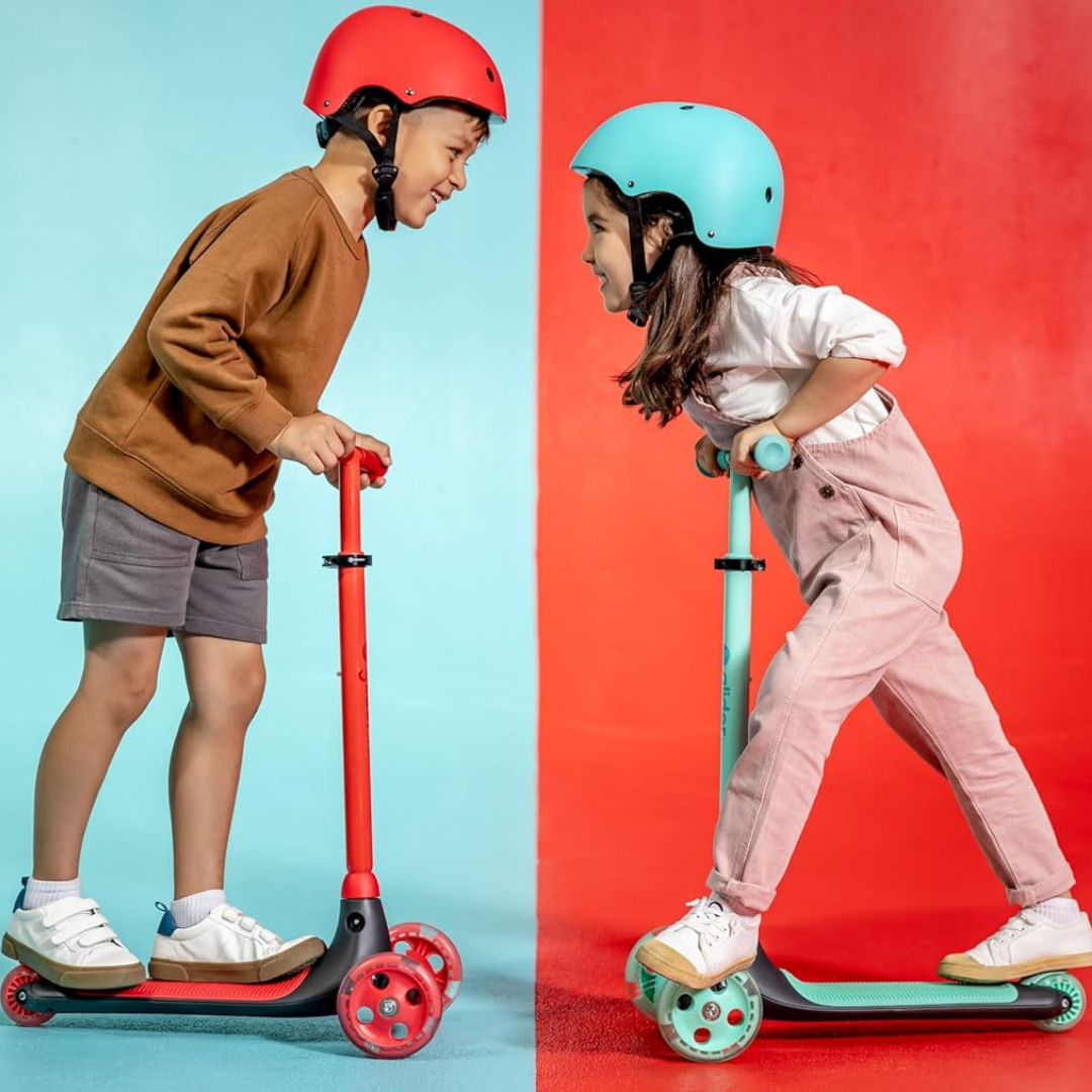 Yvolution y glider kiwi scooter for kids ages 38, 3 wheel scooter wit