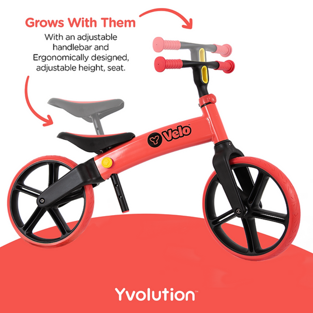 Yvolution Y Velo Senior Balance Bike |12" No-Pedal Training Bicycle for Children Ages 3,4,5 Years