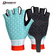 DAREVIE HALF FINGER CYCLING GLOVES BLUE