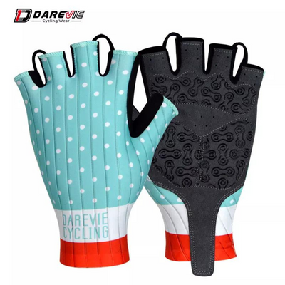 DAREVIE HALF FINGER CYCLING GLOVES BLUE