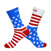 DAREVIE ONE SIZE CYCLING SOCKS RED BLUE
