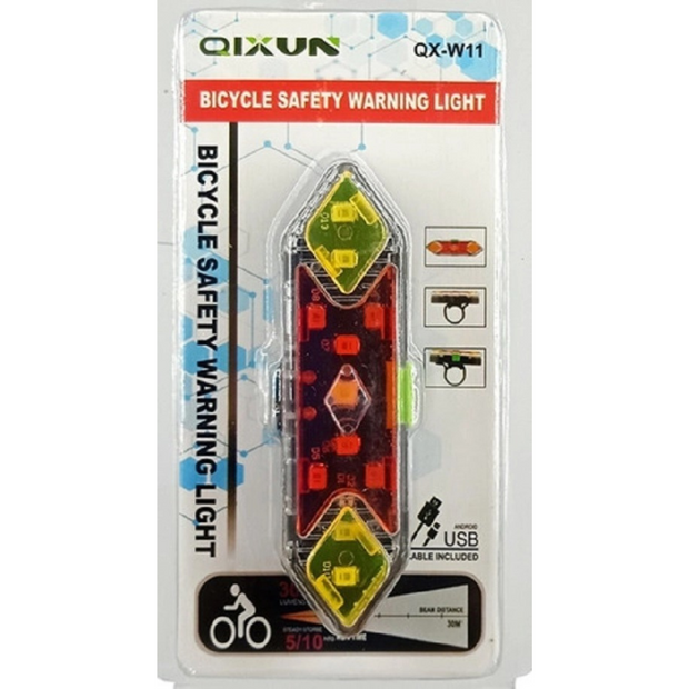 QIXUN BICYCLE SAFETY WARNING LIGHT