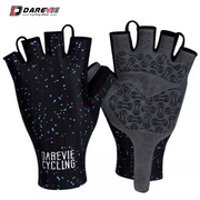 DAREVIE HALF FINGER CYCLING GLOVES BLUE